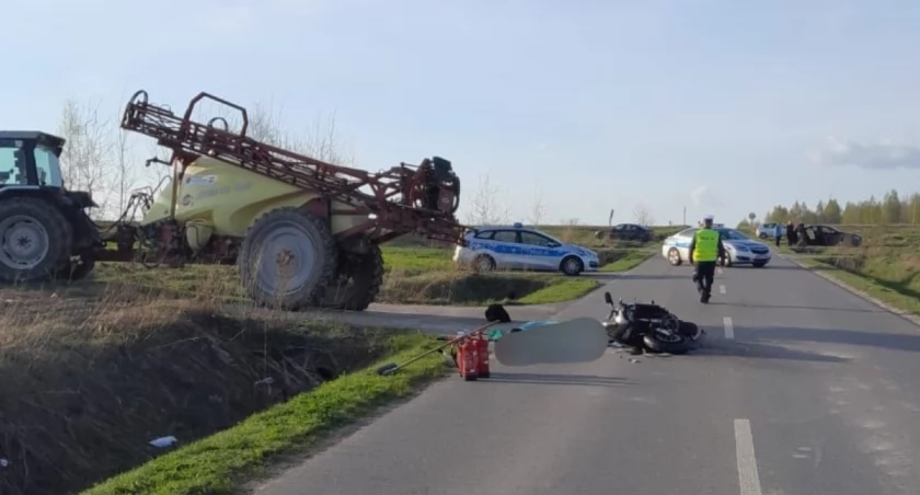 Lubelskie. Dwa wypadki z udziałem motocyklistów. Jeden nie żyje 
