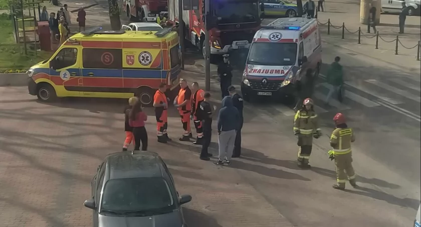 Zderzenie w centrum Lukowa.  2,5 letni chłopiec odwieziony do szpitala! 