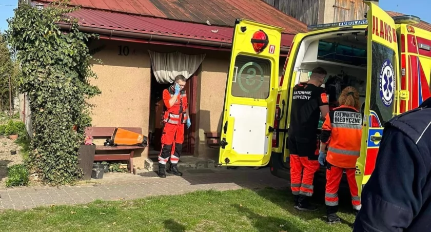 OSP KSRG Krzywda wspiera Policję w interwencji w Zimnej Wodzie