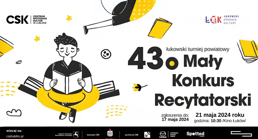 Eliminacje Powiatu Łukowskiego do 43. Małego Konkursu Recytatorskiego / zgłoszenie do 17 maja 2024r. 