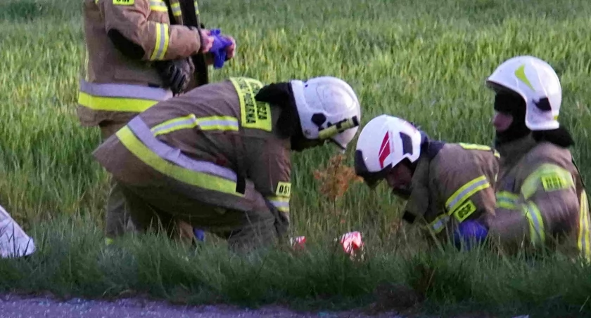 Wypadek na trasie Stanin - Krzywda. Ranna kobieta (WIDEO)