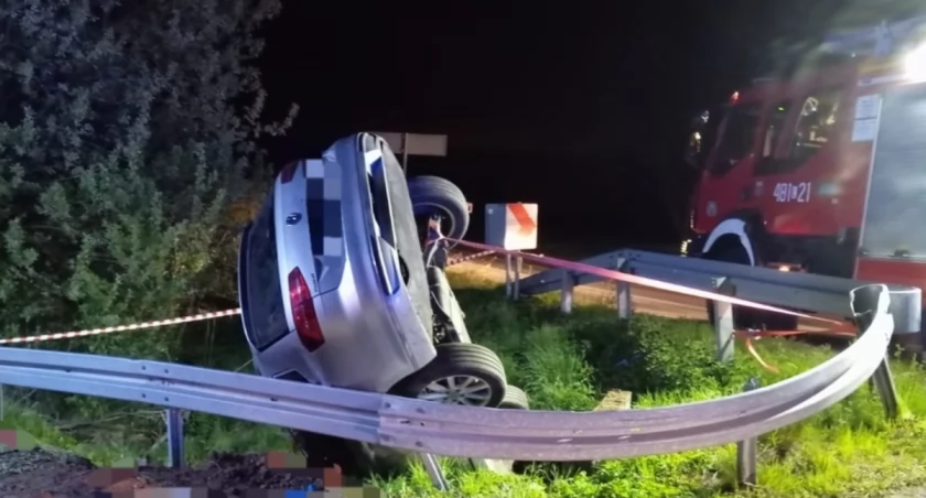 WJECHAŁ DO ROWU. MIAŁ PONAD 1,5 PROMILA ALKOHOLU