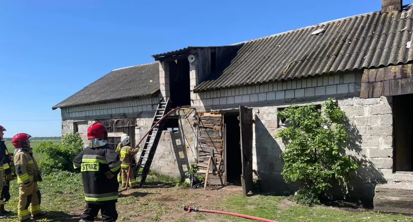 Pożar w Zofiborze! Straż pożarna na ratunek! 