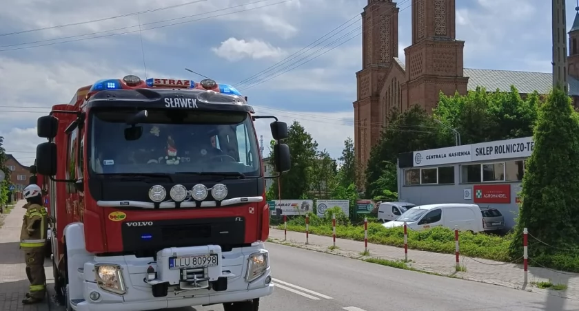 Akcja OSP w Staninie w związku z wyciekiem gazu 