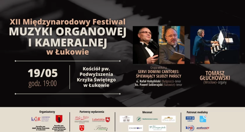 Koncert XII Międzynarodowego Festiwalu Muzyki Organowej i Kameralnej w Łukowie  