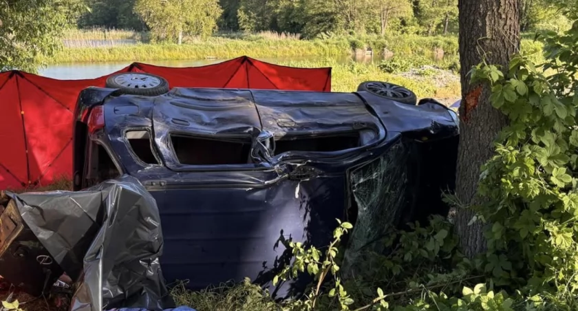 Tragiczny wypadek! 68-letni kierowca zmarł na miejscu