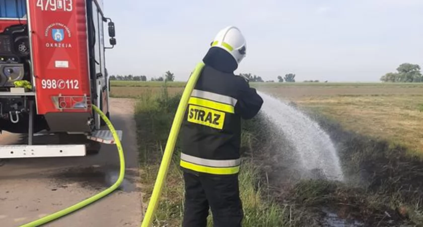 Susza i pożary trawy w Rowinach: interwencja OSP KSRG Okrzeja! 
