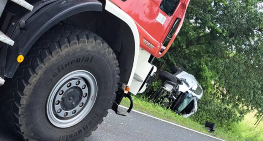 Wypadek  w Starej Prawda: Kia w rowie! Raport ze zdarzenia! 