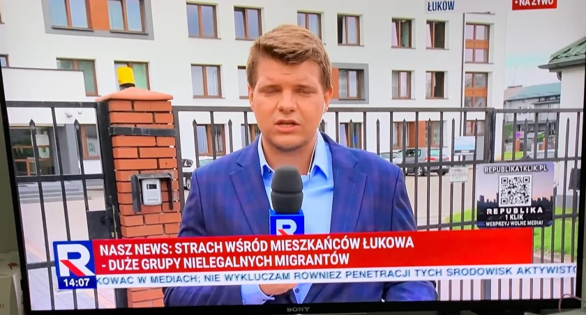 TV Republika: Duża grupa nielegalnych migrantów w Łukowie