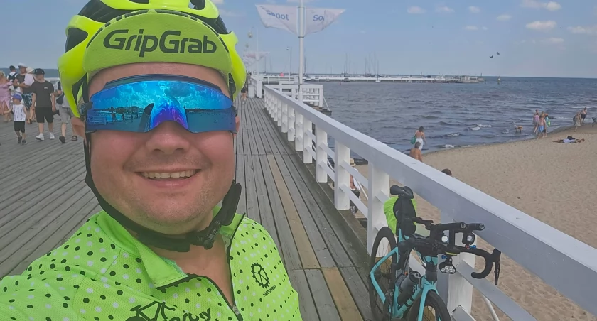 Mariusz Walo z Rowerowego Łukowa wyruszył w samotną podróż rowerem do Sopotu