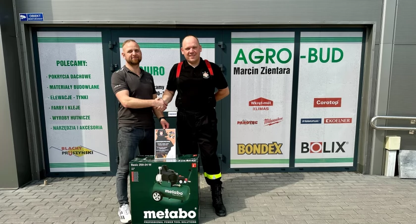  OSP KSRG Tuchowicz wzbogaciła się o nową sprężarkę dzięki wsparciu Agro-Bud Marcin Zientara