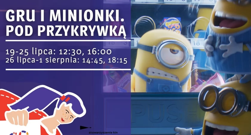 Repertuar kinowy Kina Łuków: Był sobie kot, Horyzont, Gru i Minionki.