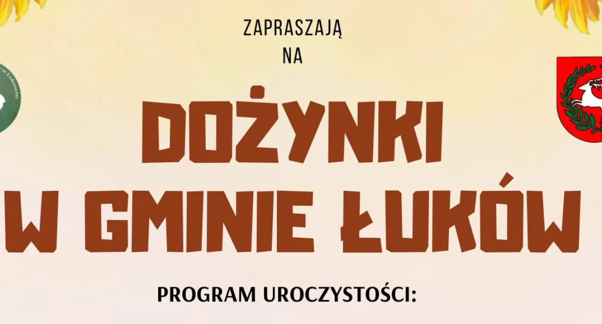 Zapraszamy na dożynki w Gminie Łuków. Będzie się działo (ZAPROSZENIE) 
