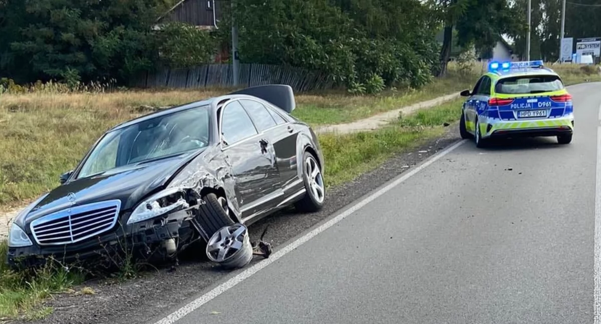 Groźny  wypadek w Dąbiu w Gminie Łuków.! Co z poszkodowanymi? 