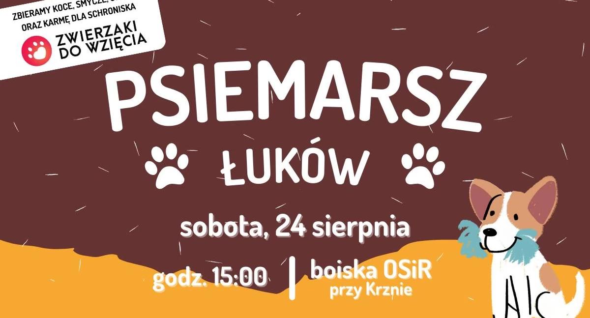 Psiemarsz Łuków 2024: Integracja miłośników psów, konkursy, porady behawiorysty