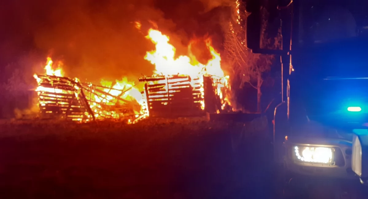 Pożar pod osłoną nocy! Gigantyczna akcja strażaków w Turowie