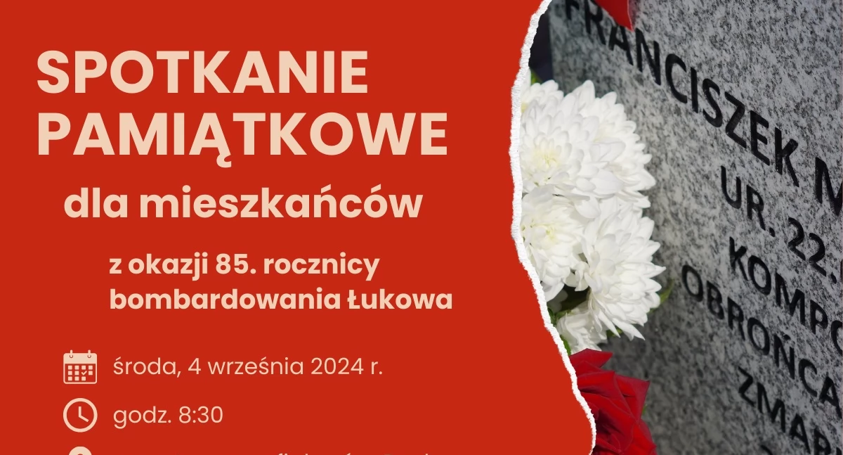 Łuków pamięta! Spotkanie przy grobie bohatera – przyjdź i oddaj hołd