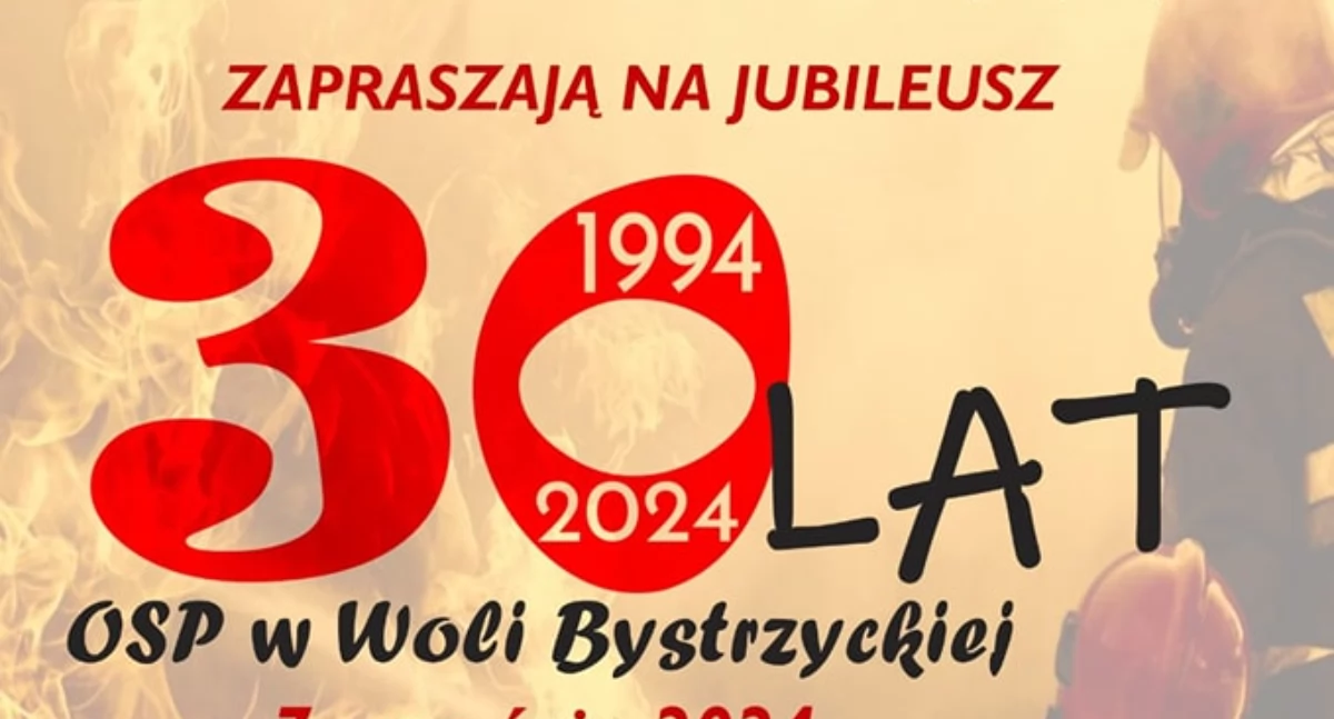 Wielka uroczystość strażaków! Jubileusz 30-lecia OSP w Woli Bystrzyckiej