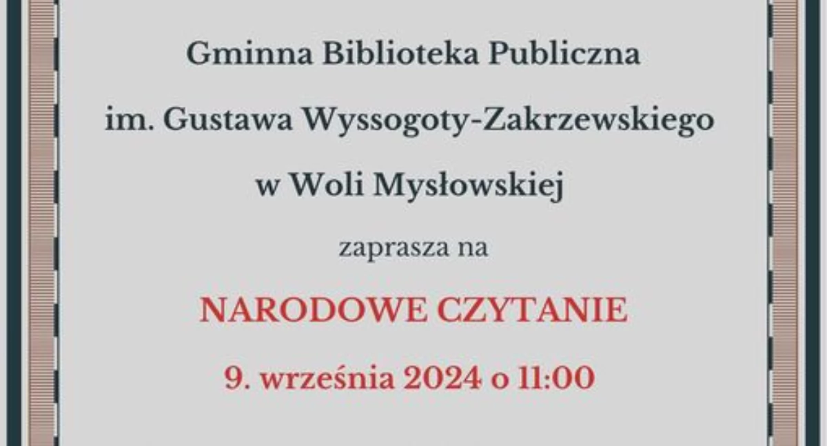 Narodowe Czytanie w Woli Mysłowskiej: „Kordian” i muzyczny pojedynek Słowackiego z Mickiewiczem