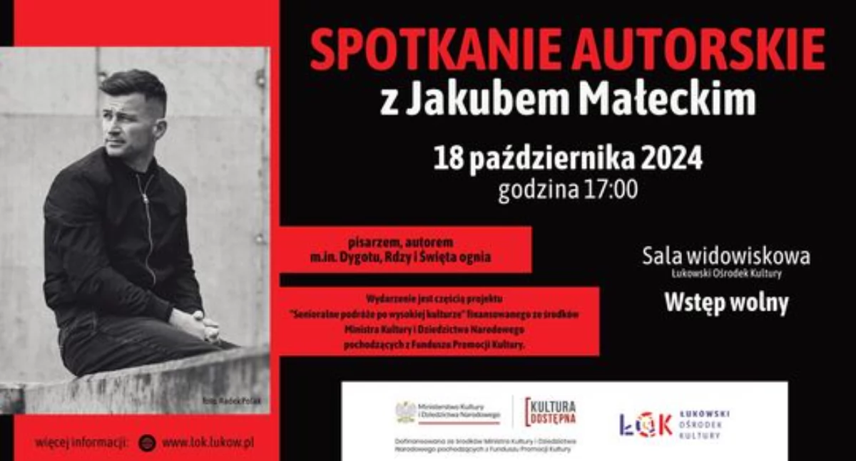 Spotkanie autorskie z Jakubem Małeckim