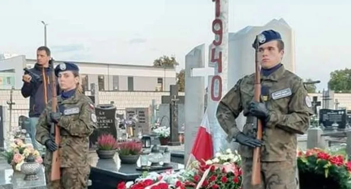 Uroczystości patriotyczno-religijne na cmentarzu św. Rocha w Łukowie