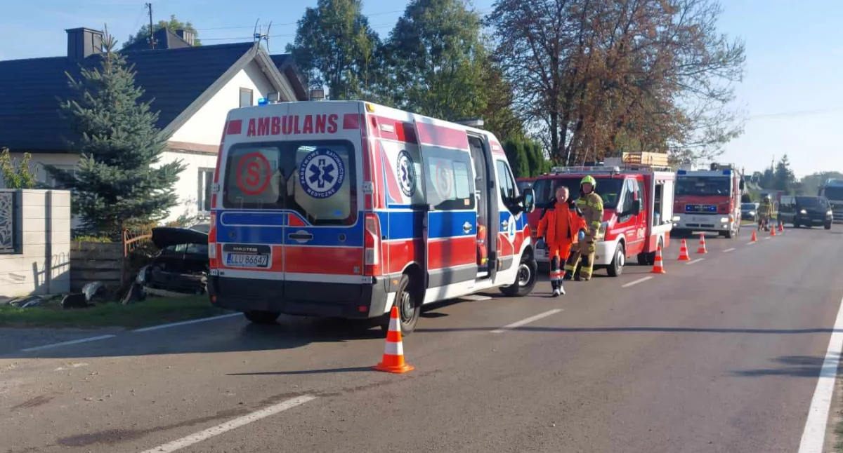 Groźny wypadek w Jarczewie. W samochodzie podróżowało 1,5 roczne dziecko