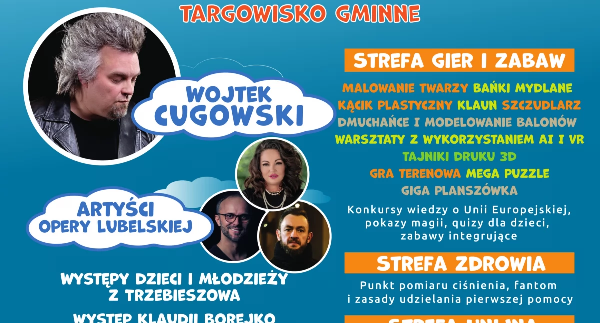 Wojtek Cugowski gwiazdą Rodzinnego Pikniku Europejskiego w Trzebieszowie