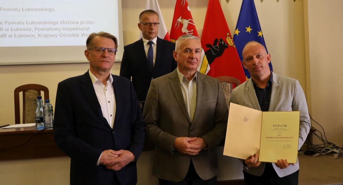 Mariusz Burdach wyróżniony! Dyrektor Muzeum Regionalnego w Łukowie z prestiżową nagrodą Ministra Kultury