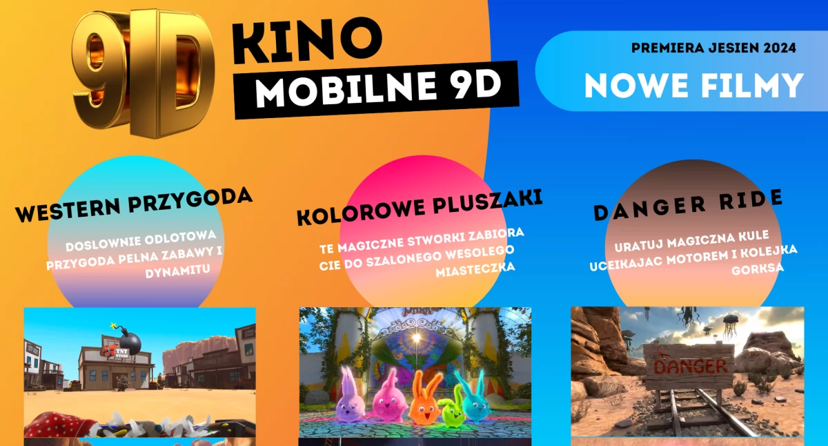 Mega mocne show - Kino Mobilne 9D w Łukowie