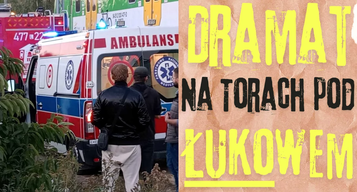 Wypadek na przejeździe kolejowym pod Krynką! Pociąg potrącił człowieka!