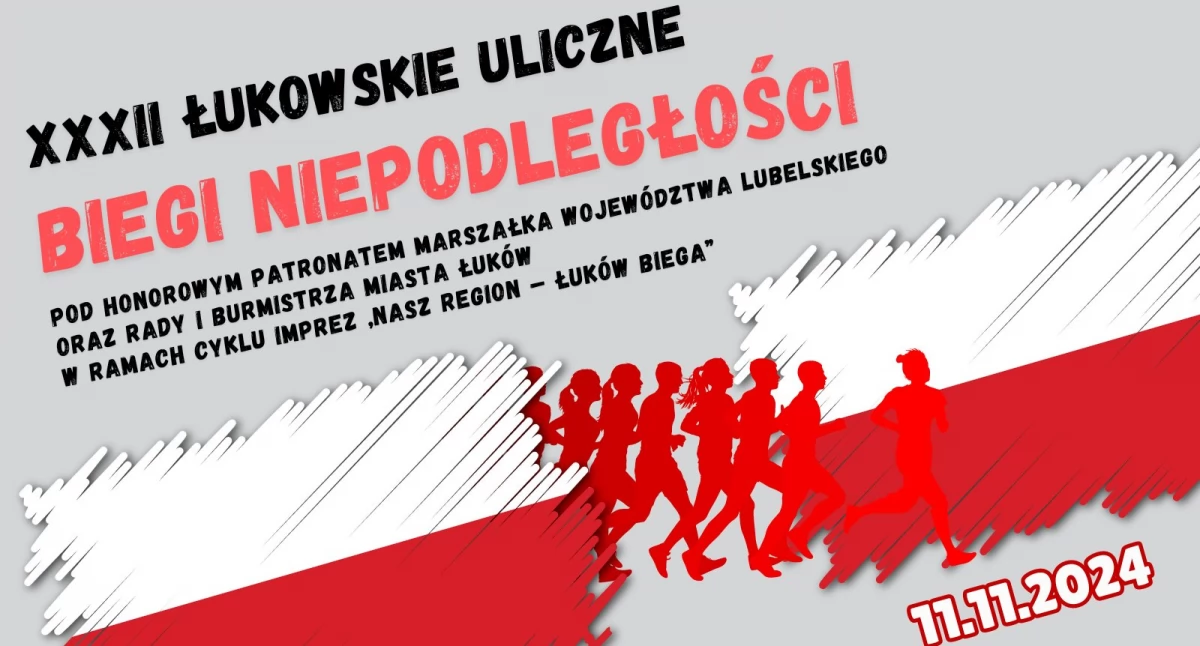 XXXII Łukowskie Uliczne Biegi Niepodległości – Zaproszenie na sportowe święto