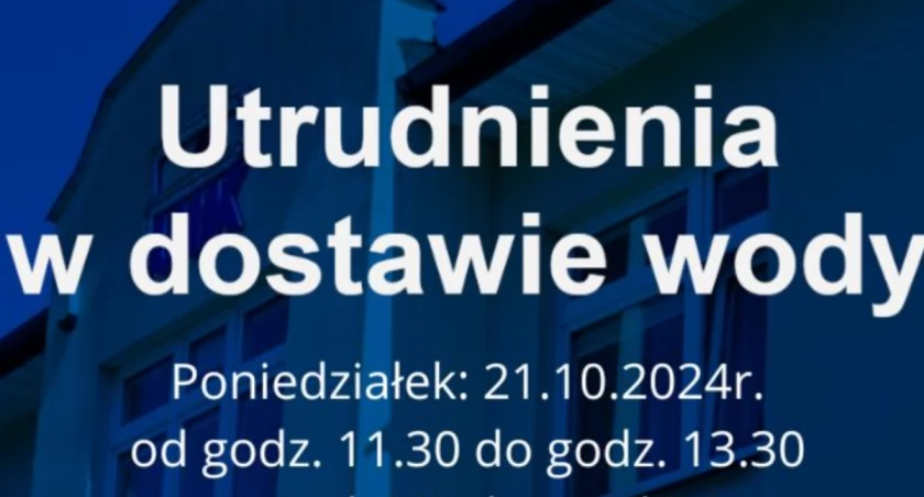 Łuków bez wody! Sprawdź, gdzie wystąpią utrudnienia