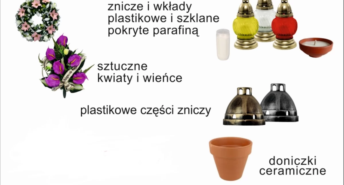 Odwiedzasz groby bliskich? Sprawdź, jak prawidłowo segregować odpady na cmentarzu!