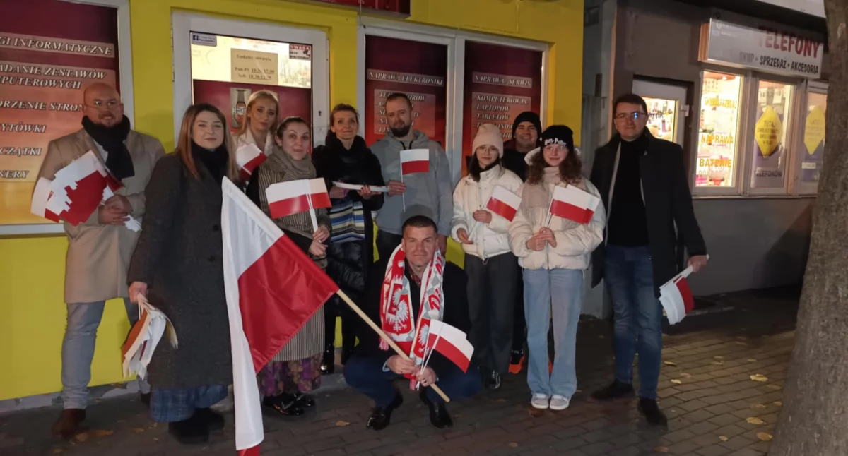 Świętowanie 106. rocznicy Niepodległości w Łukowie - Akcja Dumni z Niepodległej
