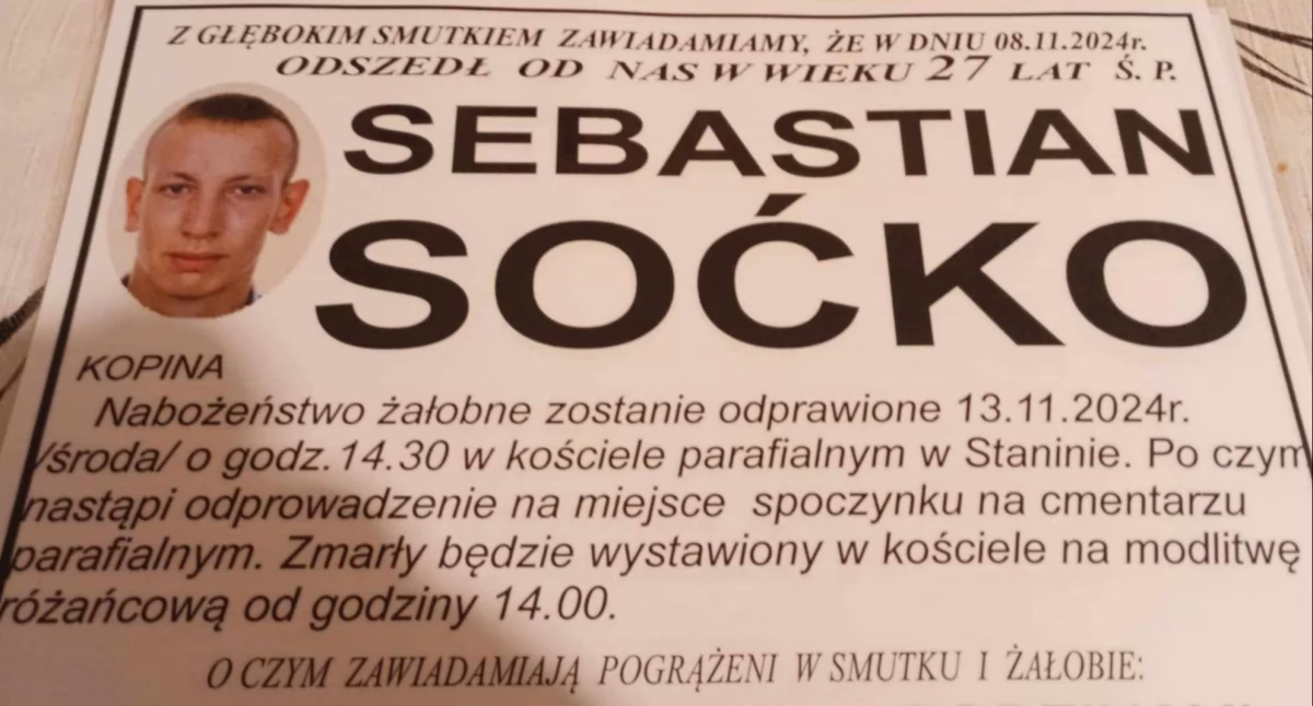 Nie żyje druh Sebastian Soćko z OSP Kopina w gminie Stanin – strażacy żegnają przyjaciela