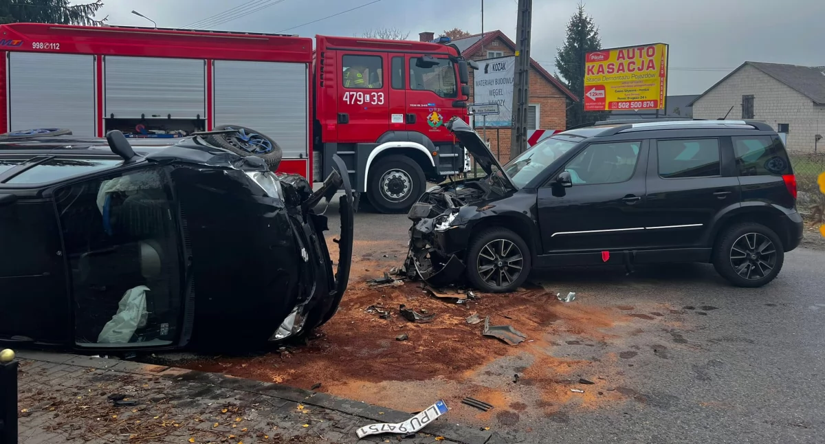 50-latka w szpitalu po wypadku Suzuki i Skody. Co się stało w gminie Serokomla?