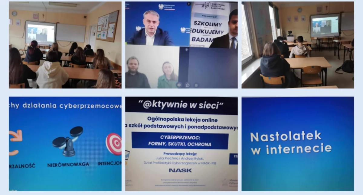 Minister Cyfryzacji na lekcji w Łukowie. Uczniowie na tropie cyberprzemocy!