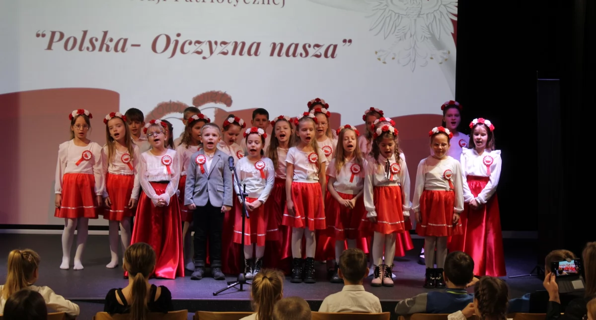 Patriotyzm na szczycie! Międzyszkolny konkurs recytatorski w Woli Gułowskiej zjednoczył młodych artystów