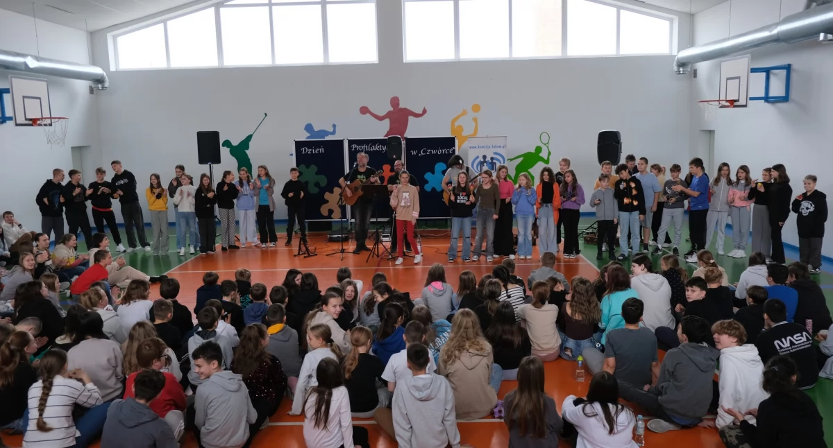 Jak muzyka zmienia życie? Dzień Profilaktyki w Szkole Podstawowej nr 4 w Łukowie