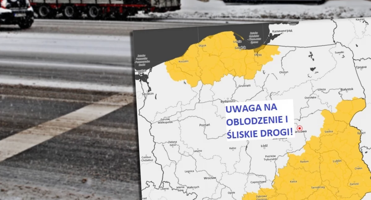 Uwaga! Ślisko na drogach w powiecie łukowskim – prognozowane oblodzenie może być groźne!