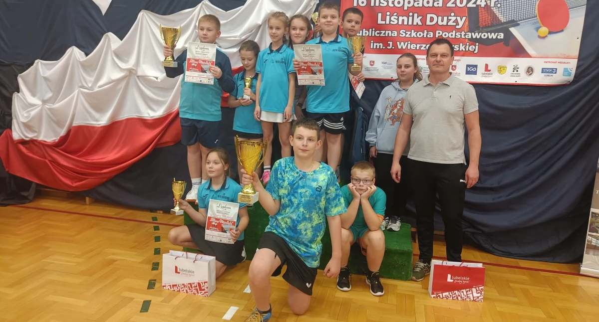 Młodzi sportowcy z gminy Krzywda piszą historię. Sześć pucharów w jednym turnieju