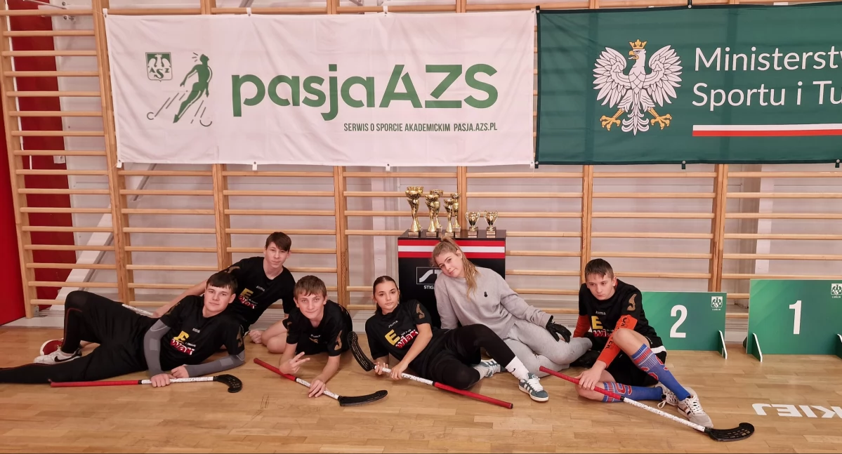 Mistrzostwa Województwa Lubelskiego w Unihokeju. Zespół Placówek w Łukowie tuż za podium!