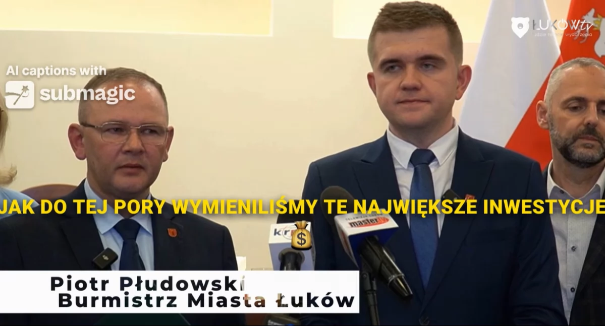 Ambitne plany burmistrza Łukowa na 2025 rok. Toaleta, parkingi i place zabaw na liście priorytetów [WIDEO]