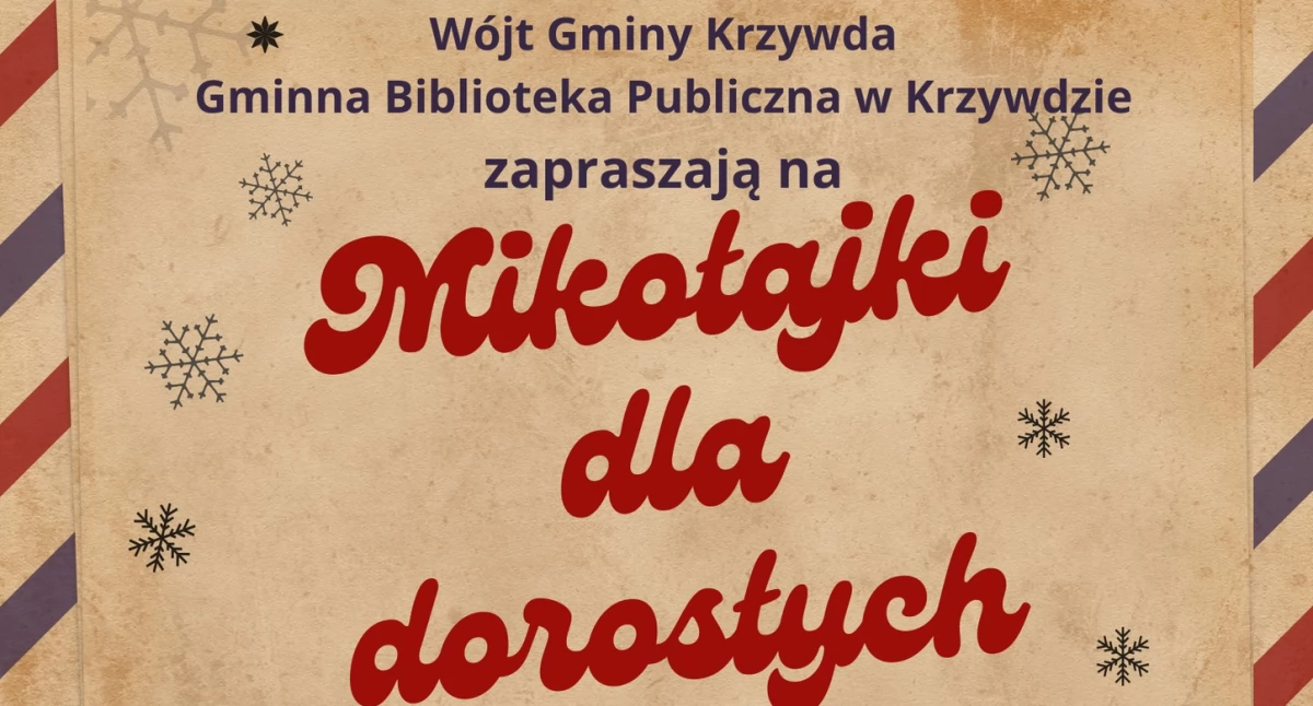 Mikołajkowa niespodzianka dla dorosłych w Krzywdzie! Zobacz, co przygotowano!