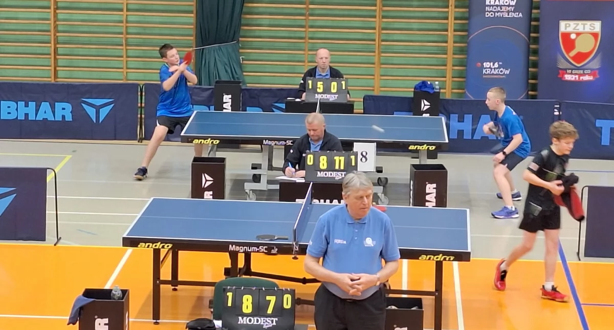 Fenomenalny występ młodego talentu! Piotr Białach wśród najlepszych tenisistów stołowych w Polsce