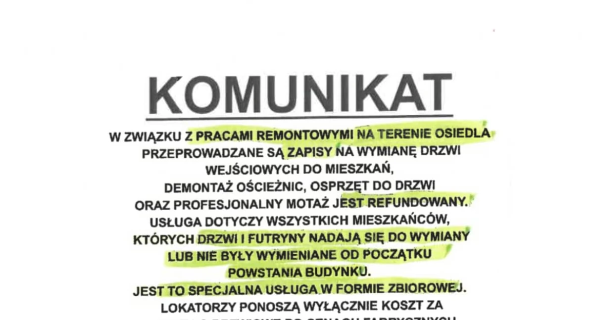 UWAGA: Fałszywe ulotki w skrzynkach mieszkańców Łukowa! Spółdzielnia ostrzega przed oszustami