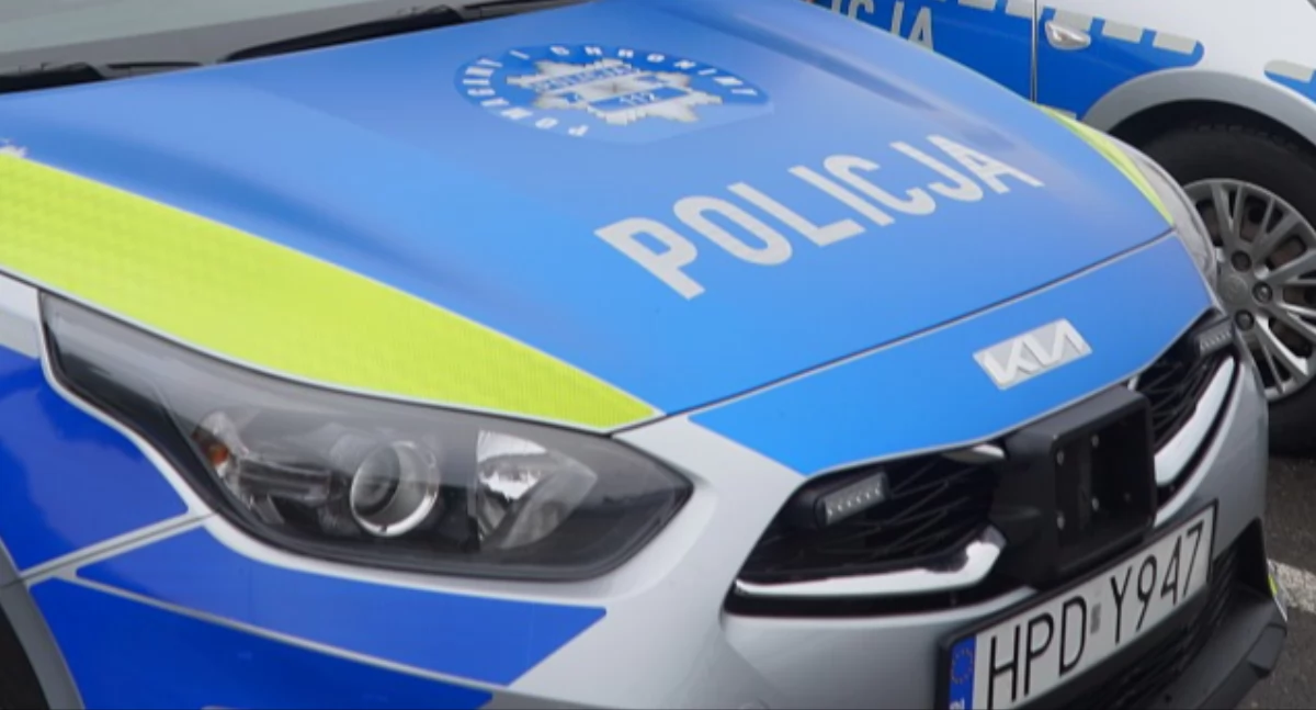 Renault na łące w Zalesiu. 58-latka trafiła do szpitala po groźnym wypadku