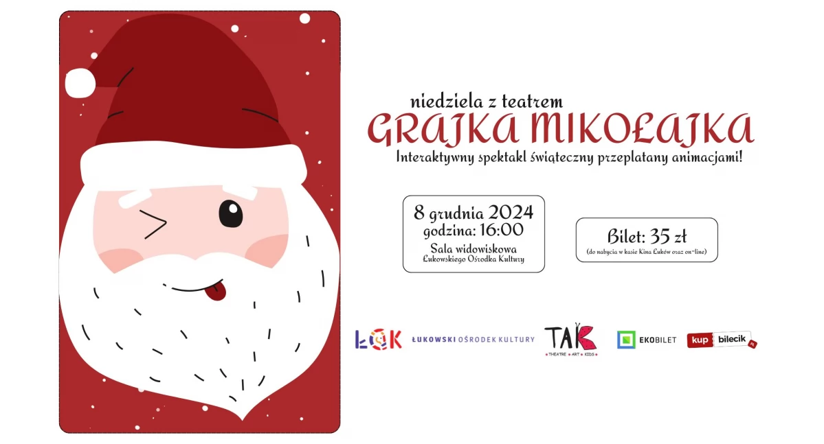 „Grajka Mikołajka” w ŁOK – Interaktywny spektakl dla dzieci! Ostatnie bilety w sprzedaży!