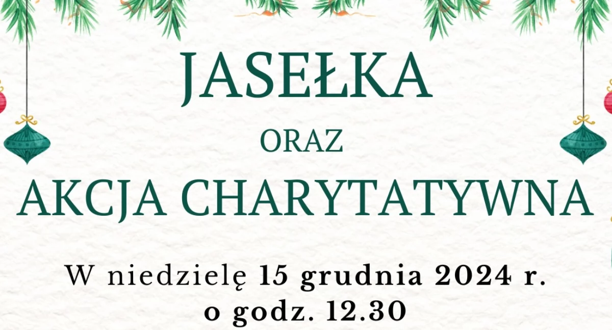 Magia Świąt w Jedlance. Zapraszamy na jasełka i kiermasz dla małego bohatera Kacperka!