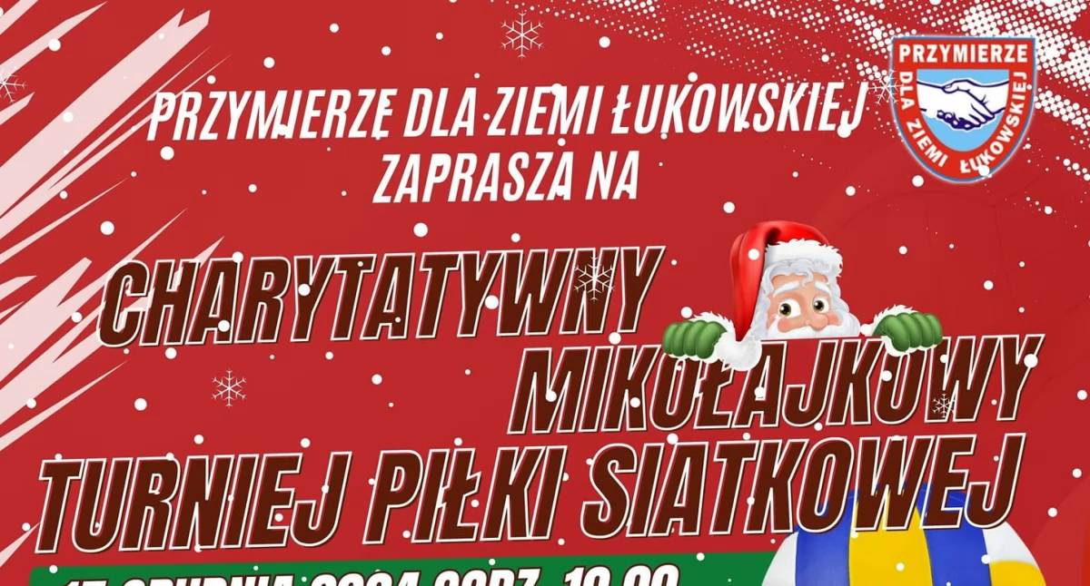 Charytatywny Mikołajkowy Turniej Piłki Siatkowej w Łukowie